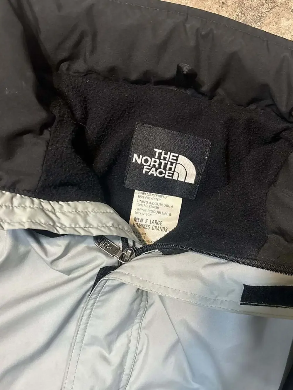The North Face Hydrenaline Windbreaker Jacket Gray and Black